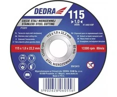 Dedra Abrazyvinis pjovimo diskas nerudi plienui 125x15x222