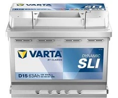 Akumuliatorius Varta SD D15, 63 Ah, 610 A, 12 V
