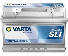 Akumuliatorius Varta SD E38, 74 Ah, 750 A, 12 V