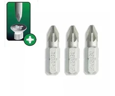 Dedra Atsuktuvo antgaliai Pozidriv PZ2x25mm 3vnt blisteris