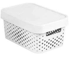 Daiktadėžė CURVER, 4,5 l, balta, 27×19×12 cm
