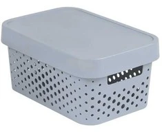 Daiktadėžė CURVER, 4,5 l, pilka, 27×19×12 cm