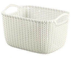 Daiktadėžė CURVER KNIT, 19 l, balta, 40×30×23 cm