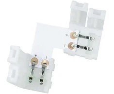 Jungtis Led juostai LED-CON-L10, L forma 10mm, užspaudžiama