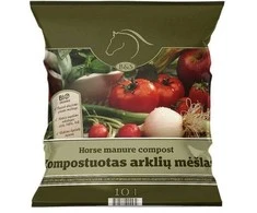 B AND S Kompostuotas arklių mėšlas, 10 l