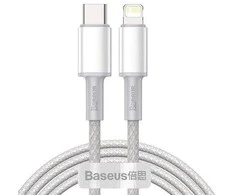 Laidas BASEUS USB TypeC M, Lightning M, 2m pilkas CATLGD-A02