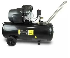 Oro kompresorius 23kW 8 bar 2 cil 412lmin resiverio tal 100L 2 slegio manometr 2 greito jungimo movai