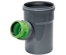 Paslankus vidaus kanalizacijos trišakis, Ø 50/110 mm, 45-88°