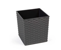 Lamela Plastikinis vazonas Juka Rattan, 40 x 40 cm