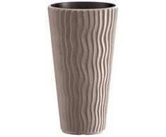 Prosperplast Plastikinis vazonas Properplast Sandy Slim, Ø29.7 cm