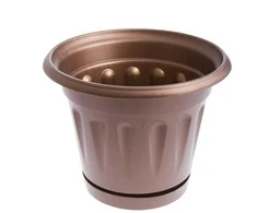 Plastikinis vazonas su lėkšte Uniplastex Primavera, Ø26 cm