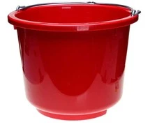 Plastmasinis kibiras 12 l raudonas 29881-1