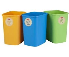 Rūšiavimo šiukšliadėžių rinkinys ECO FRIENDLY, 3 × 25 l