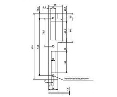Staktos plokštelė Lob RP851P, cinkuota