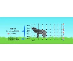 Tinklas avims Wolfnet Vario 108 cm aukščio 27228