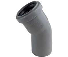 Vidaus kanalizacijos alkūnė HTplus, Ø 40 mm, 15°