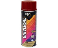 Aerozoliniai dažai INRAL METALLIC raudona RAL 3011 400 ml.