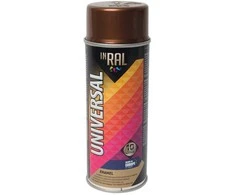 Universalūs aerozoliniai dažai INRAL UNIVERSAL perlo varis RAL8029 400 ml.