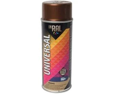 Universalūs aerozoliniai dažai INRAL UNIVERSAL perlo varis RAL8029 400 ml.