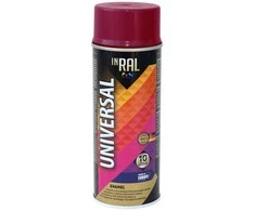 Aerozoliniai universalūs dažai INRAL UNIVERSAL vyšnia RAL3004