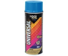 Aerozoliniai universalūs dažai INRAL UNIVERSAL šviesiai mėlyna RAL5012 400 ml.