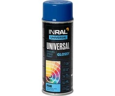 Aerozoliniai universalūs dažai INRAL UNIVERSAL mėlyna RAL5010 400 ml.