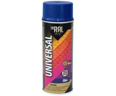 Aerozoliniai universalūs dažai INRAL UNIVERSAL tamsiai mėlyna RAL5002 400 ml.