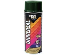 Aerozolniai universalūs dažai INRAL UNIVERSAL tamsiai žalia RAL6009 400 ml.