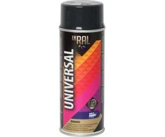 Aeroziliniai universalūs dažai INRAL UNIVERSAL antracito pilka RAL7016 blizgūs 400 ml.