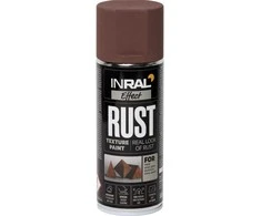 Aerozoliniai dažai INRAL RUST rūdžių ruda imitacinė matinė 400 ml. 2682010