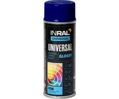 Aerozoliniai universalūs dažai INRAL UNIVERSAL ultramarino mėlynas RAL5022 400 ml.