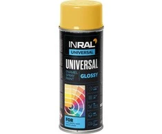 Aerozoliniai universalūs dažai INRAL UNIVERSAL šviesiai geltona RAL1003 400 ml.