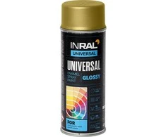 Aerozoliniai universalūs dažai INRAL UNIVERSAL auksas RAL1036 400 ml.