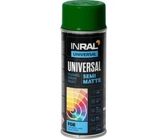 Aerozoliniai universalūs dažai INRAL UNIVERSAL samanų žalia RAL6005 pusiau matinė 400 ml. 2676054