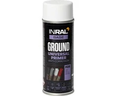 Aerozolinis antikorozinis gruntas INRAL GROUND, baltas RAL9003 400 ml.