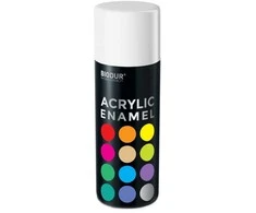 Akrilinė aerozolinė emalė BIODUR, balta matinė RAL9010, 400 ml