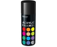 Akrilinė aerozolinė emalė BIODUR, juoda blizgi RAL9005, 400 ml