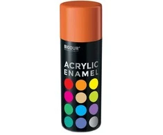 Akrilinė aerozolinė emalė BIODUR, oranžinė RAL2004, 400 ml