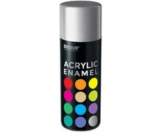 Akrilinė aerozolinė emalė BIODUR, sidabrinė RAL9006, 400 ml