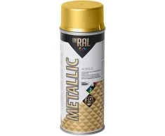 Akrilinis lakas INRAL METALLIC aukso metalo blizgūs 400 ml.