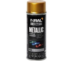 Akrilinis lakas INRAL METALLIC aukso metalo blizgūs 400 ml.