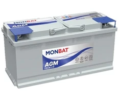 Akumuliatorius AGM MONBAT 12 V, 105 Ah, 950 A, pliusas dešinėje