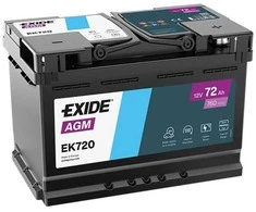 Exide Akumuliatorius 72 Ah 760 A EN 12V AGM
