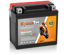Akumuliatorius PowerTec CTZ7-S, AGM, motociklinis, 6 Ah, 12 V, 100 A, starterinis, švino rūgštinis