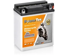 Akumuliatorius PowerTec YB12A-B, motociklinis, 12 Ah, 12 V, 120 A, starterinis