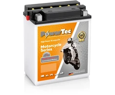 Akumuliatorius PowerTec YB14L-A2, motociklinis, 14 Ah, 12 V, 130 A, starterinis