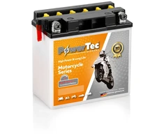 Akumuliatorius PowerTec YB7-A, motociklinis, 8 Ah, 12 V, 65 A, starterinis