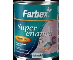 Alkidinė emalė FARBEX PF-115, juoda, 0.9kg