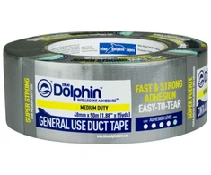 Armuota Audiniu Sidabrinė Lipnioji Juosta "Duct Tapes" OT-190. Gerai prilimpanti ir tvirta.