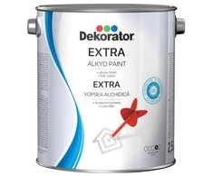 Blizgi alkidinė emalė DEKORATOR EXTRA, ruda ochra RAL8001, 2.5 l